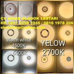 Lampu Baret Plafon 25 watt 3 Warna 6500K 4500K 2700K